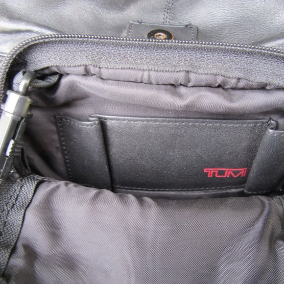 Tumi Black Genuine Leather Mini Backpack main image 8